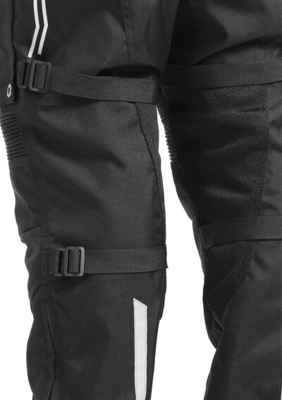 Motorcycle riding black mesh riding pant bottoms thermal waterproof Level 2