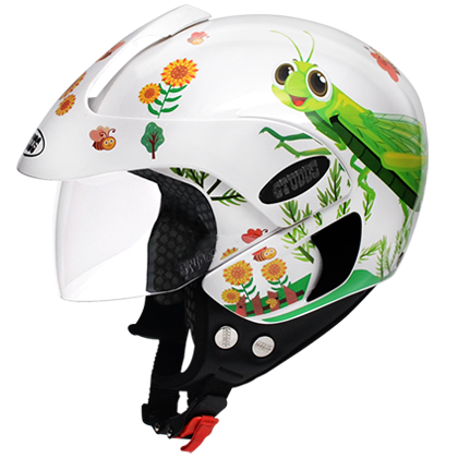 Motorcycle kids helmet 50cm Grasshopper design 