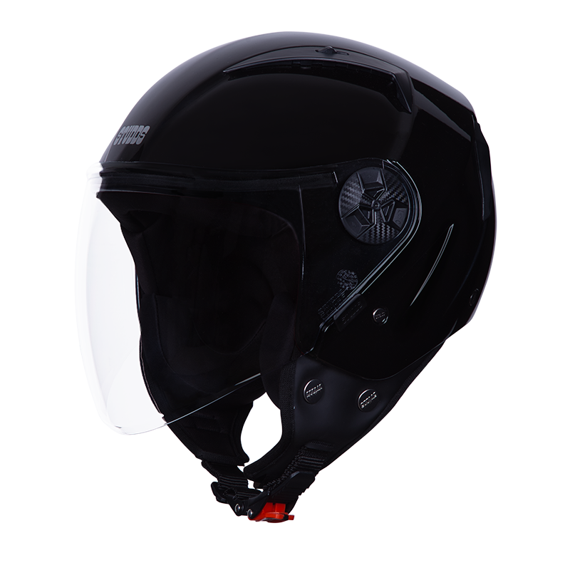 Motorcycle / Scooter half face open face helmet black 