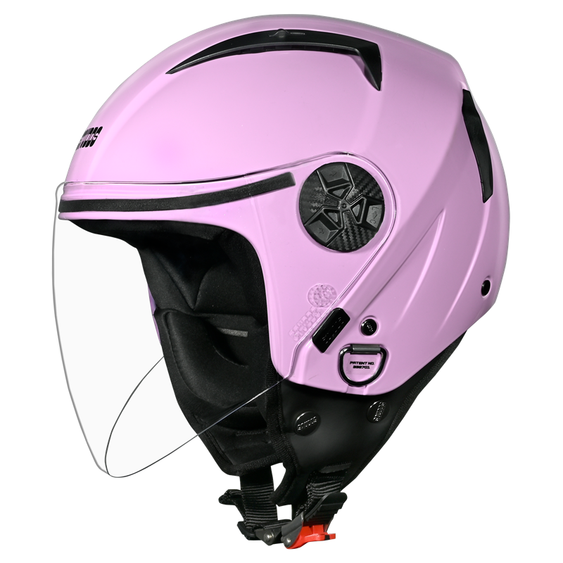 Motorcycle / Scooter half face open face helmet light pink