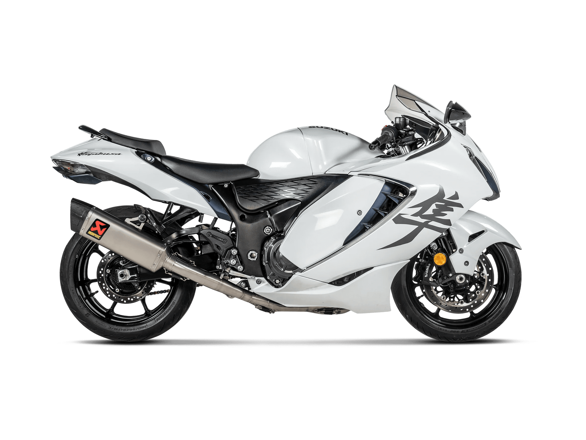 Motorcycle Titanium Full system exhaust racing line akrapovic for Suzuki Hayabusa