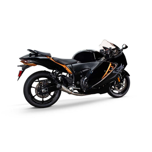 Motorcycle full system exhaust stainless steel with carbon fiber endcap for suzuki hayabusa 2021+