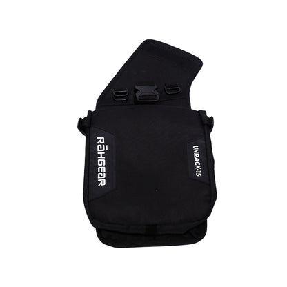 Motorcycle rackless saddle bag 55L black waterproof