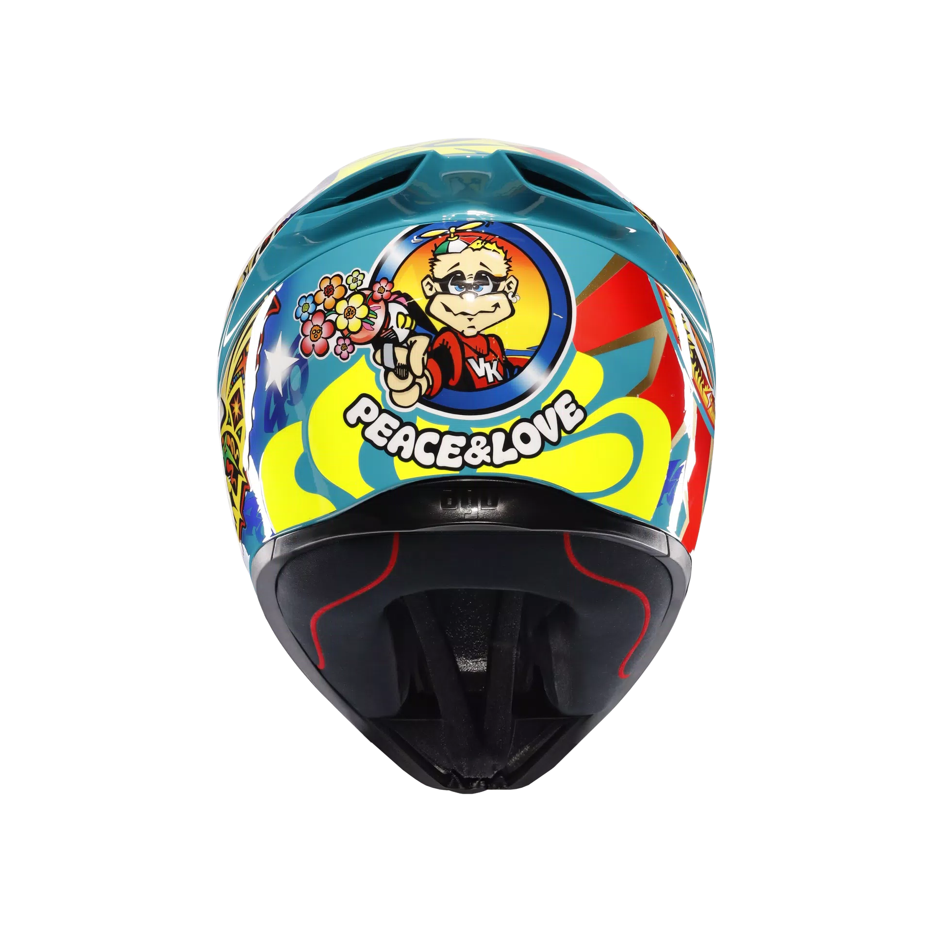 Motorcycle full face track helmet mugello rossi edtion graphic multicolours and graphics