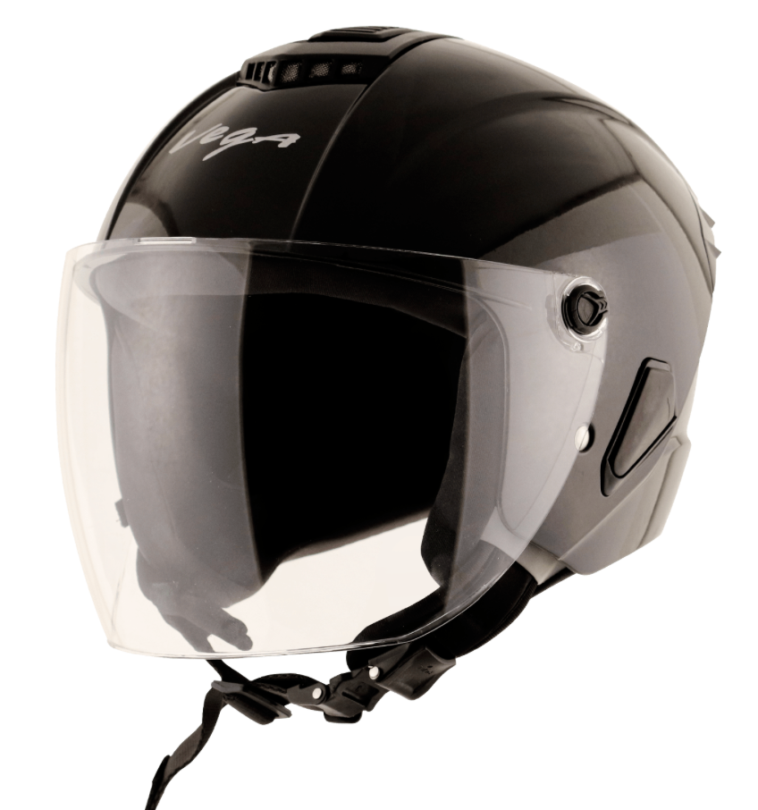 motorcycle/scooter half/open face helmet solid black women/men