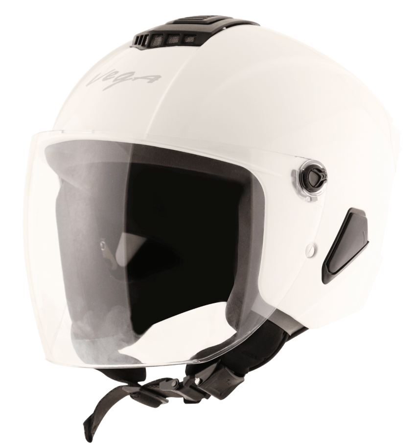 motorcycle/scooter half/open face helmet solid white women/men