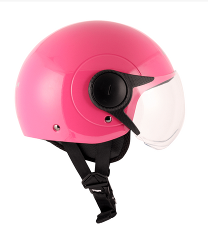 Scooter / motorcycle womens open face helmet pink