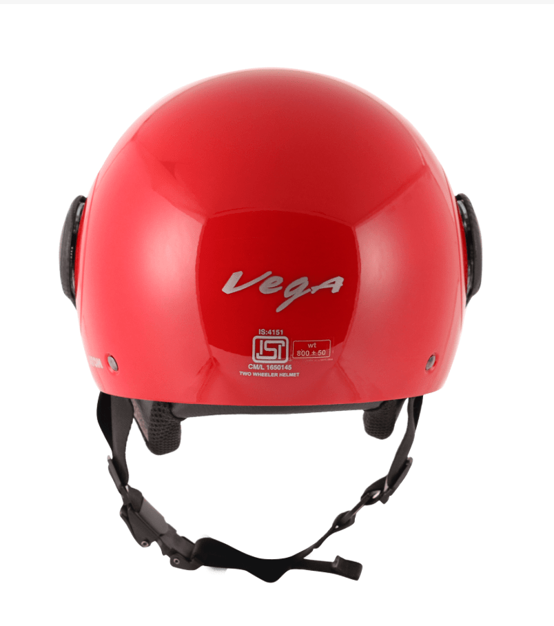 Scooter / motorcycle womens open face helmet red