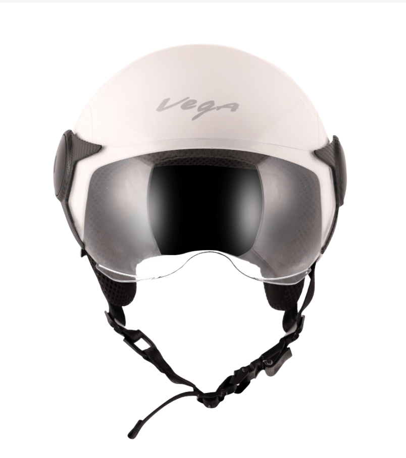 Scooter / motorcycle womens open face helmet white