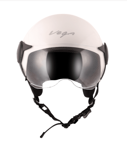 Scooter / motorcycle womens open face helmet white