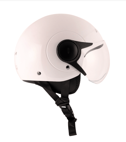 Scooter / motorcycle womens open face helmet white