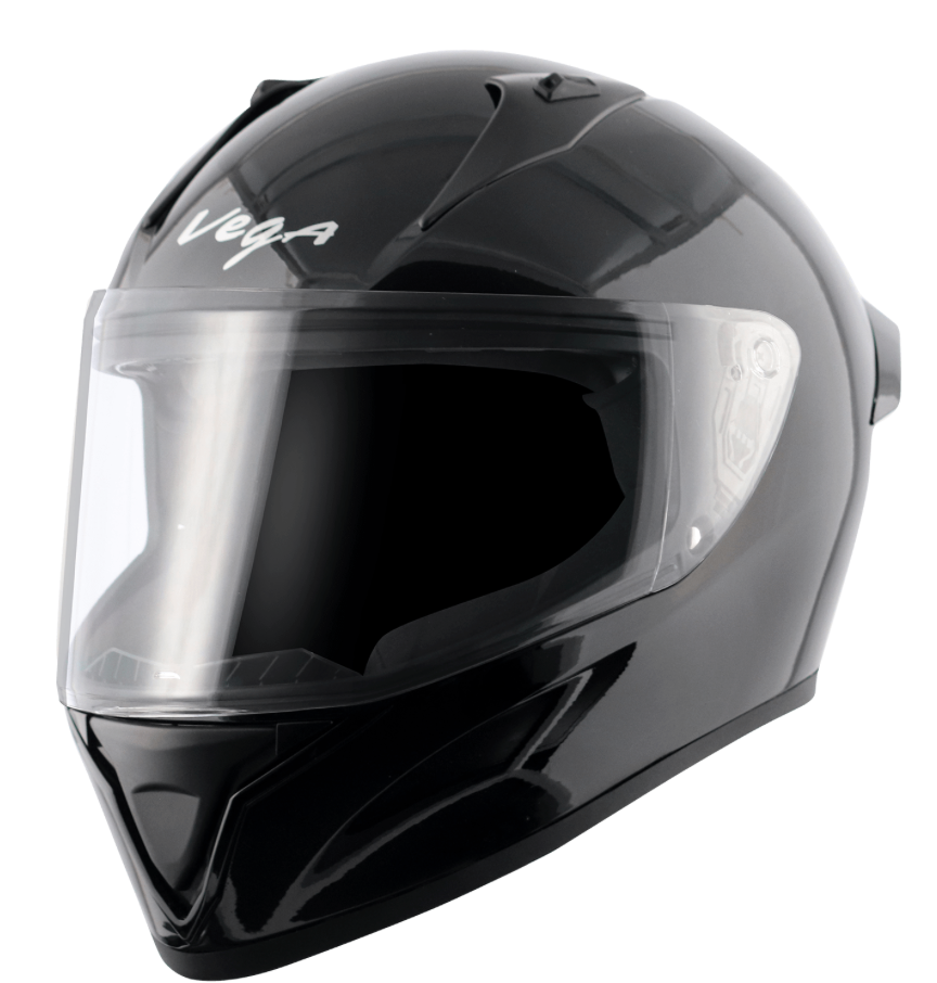 Motorcycle/scooter full face helmet city urban long rides solid black