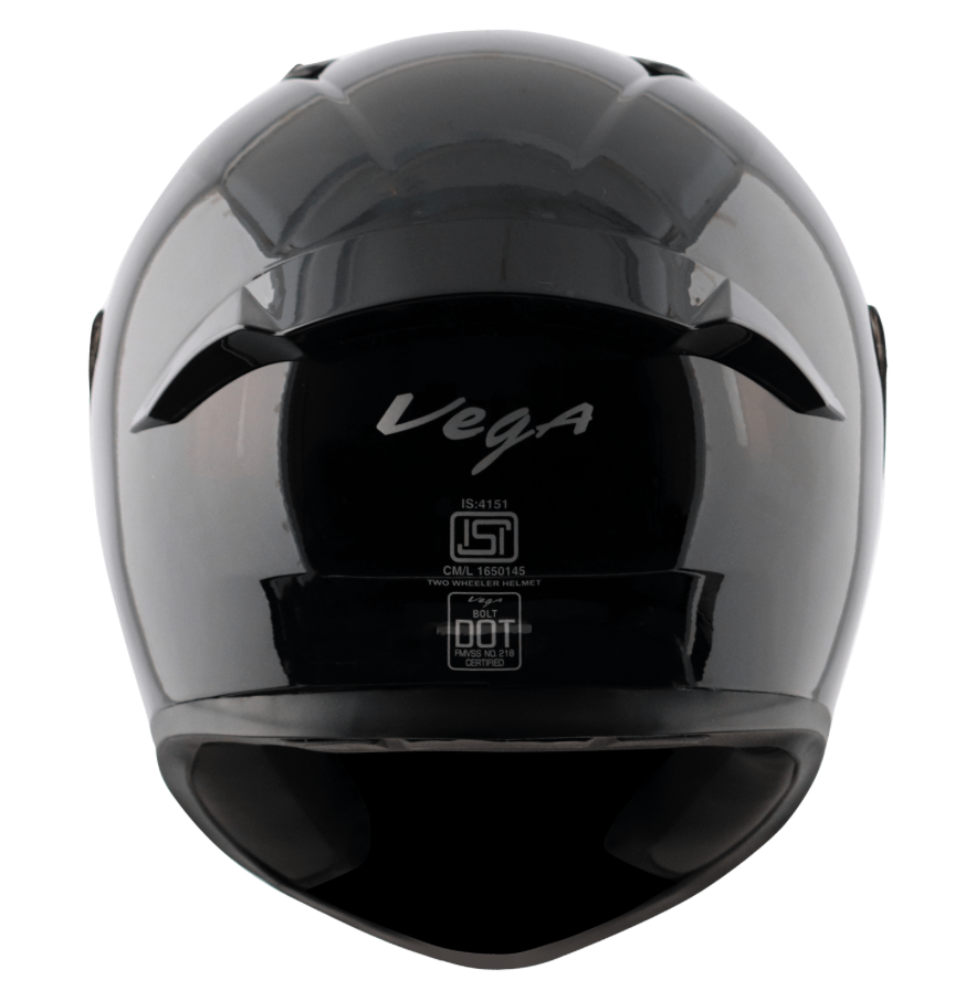 Motorcycle/scooter full face helmet city urban long rides solid black