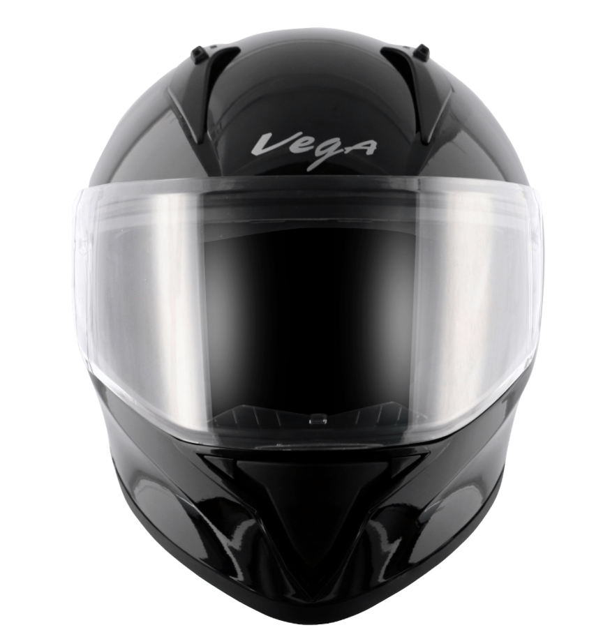 Motorcycle/scooter full face helmet city urban long rides solid black