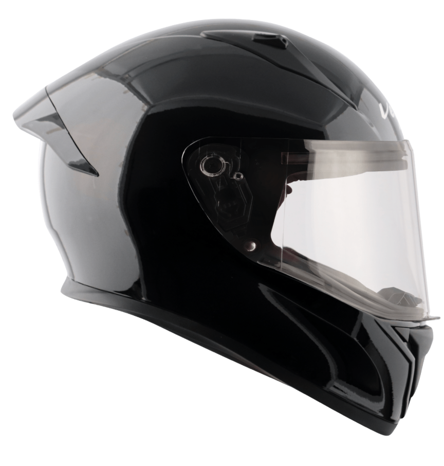 Motorcycle/scooter full face helmet city urban long rides solid black