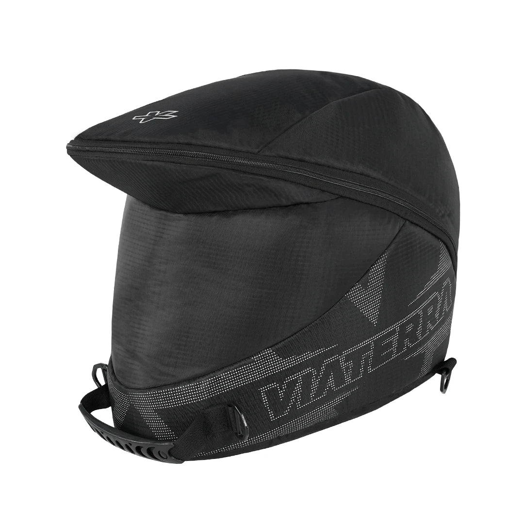 Motorcycle adventure helmet bag black