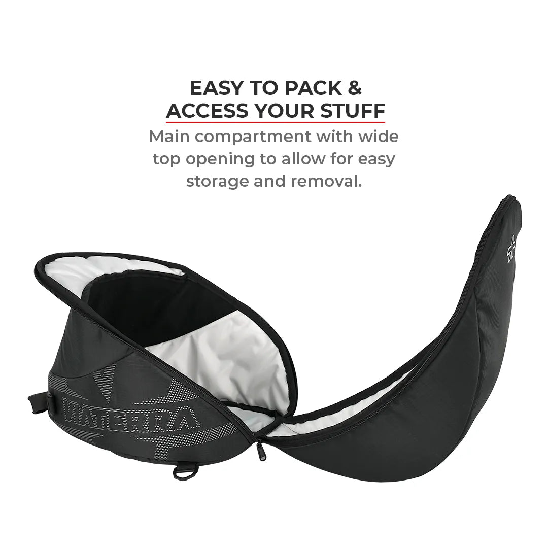 Motorcycle adventure helmet bag black