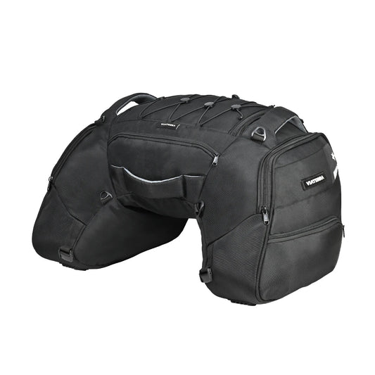 Motorcycle sports touring waterproof universal 64L black tail bag