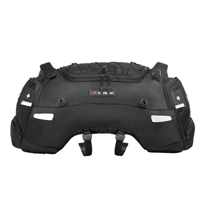 Motorcycle sports touring waterproof universal 64L black tail bag
