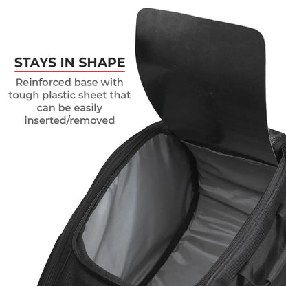 Motorcycle 64L black saddle luggage bags waterproof 