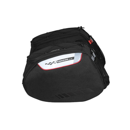 Motorcycle 64L black saddle luggage bags waterproof 