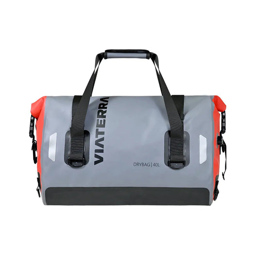 Motorcycle orange & grey waterproof drybag tailbag