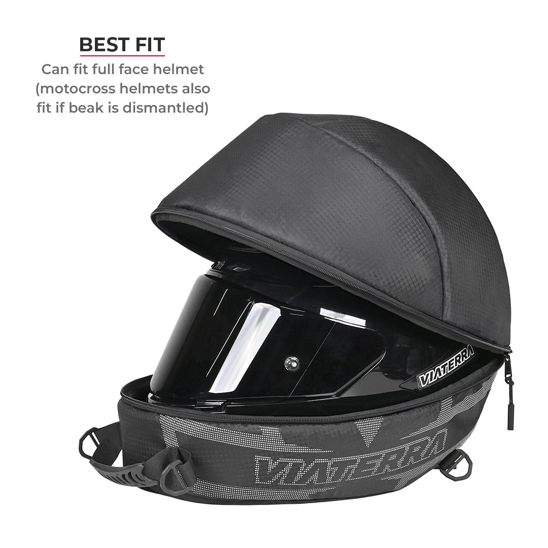 Motorcycle helmet bag black