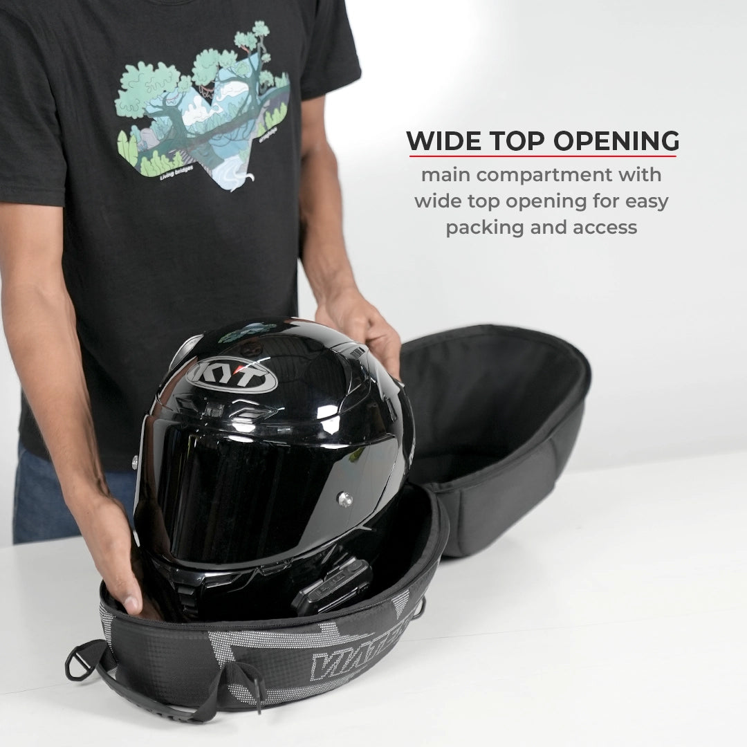 Motorcycle helmet bag black