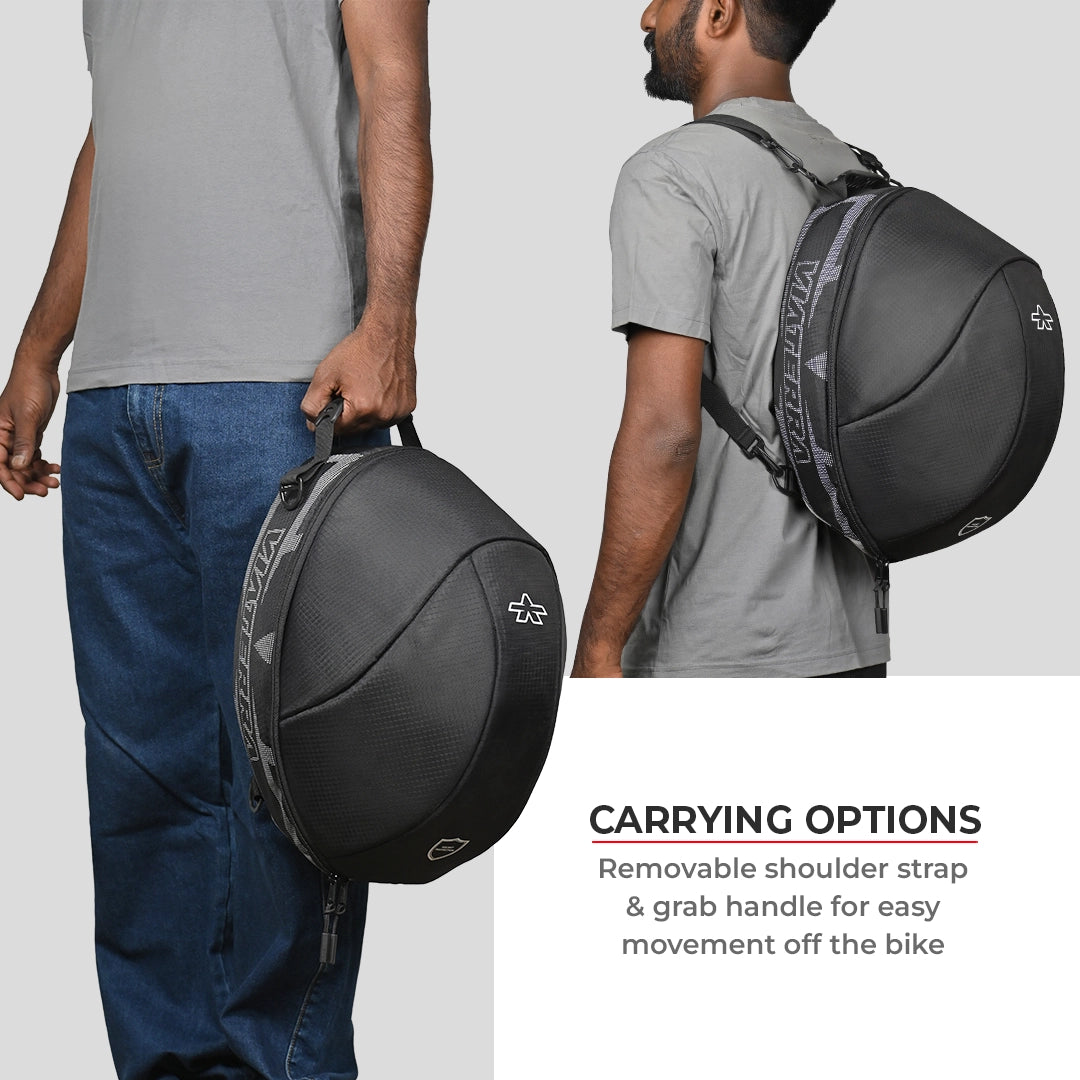 Motorcycle helmet bag black
