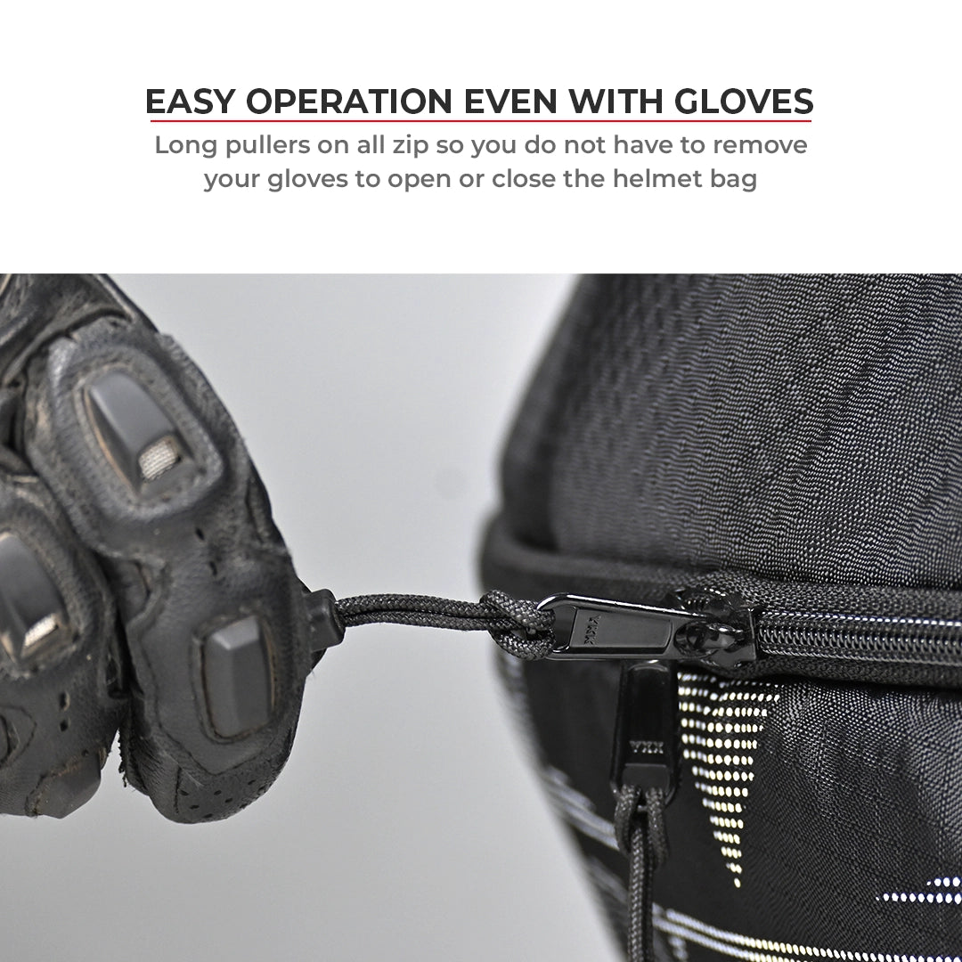 Motorcycle helmet bag black