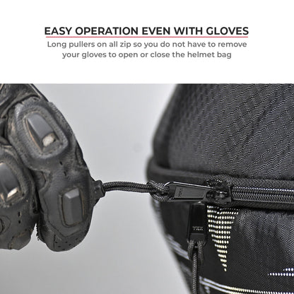 Motorcycle helmet bag black