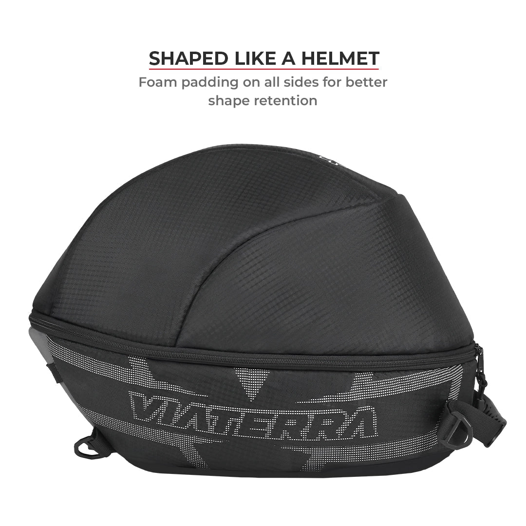 Motorcycle helmet bag black