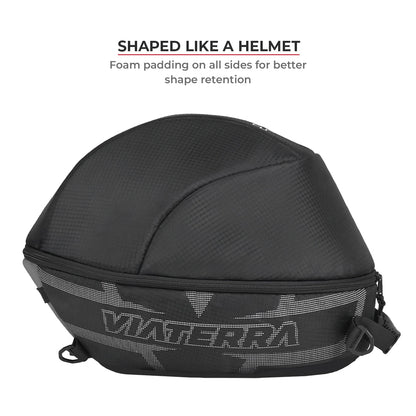 Motorcycle helmet bag black