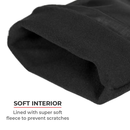 Motorcycle helmet visor storing sleeve black