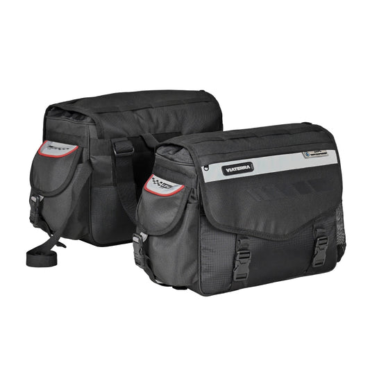 Motorcycle saddle bag 52L waterproof black 
