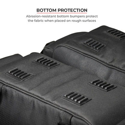 Motorcycle saddle bag 52L waterproof black 