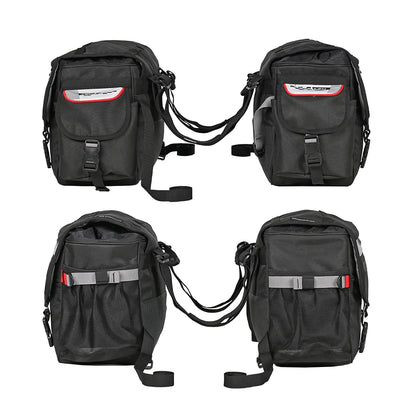 Motorcycle saddle bag 52L waterproof black 