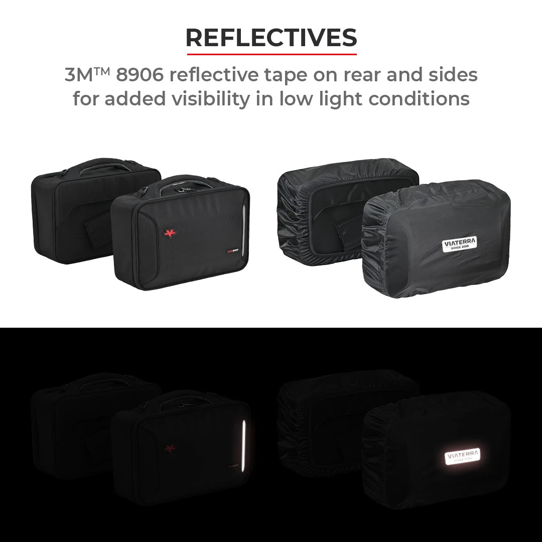 Motorcycle 30L black saddle bag 