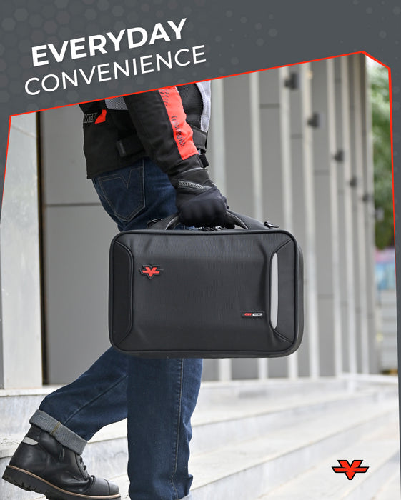 Motorcycle 30L black saddle bag 