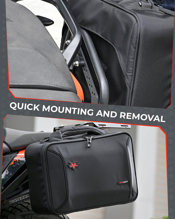 Motorcycle 30L black saddle bag 