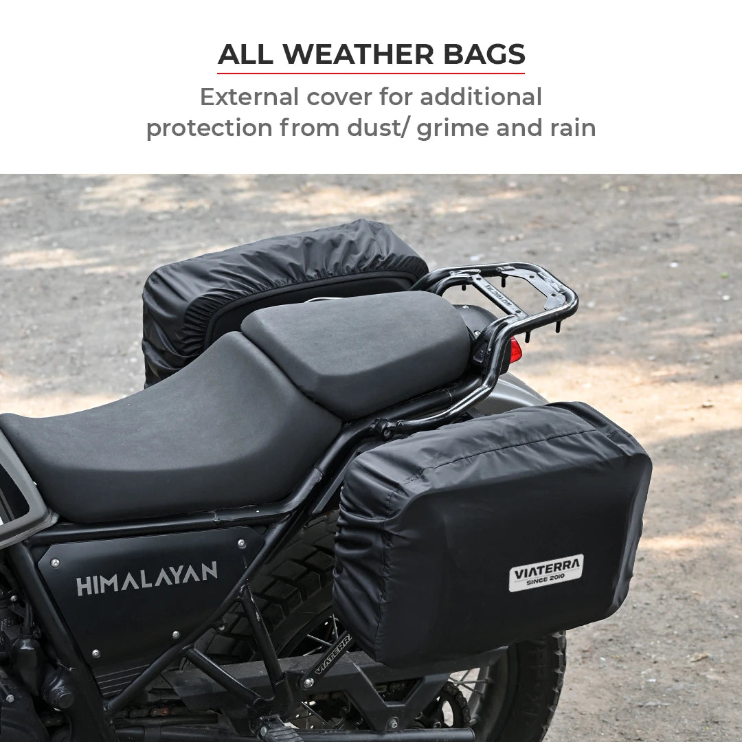 Motorcycle 30L black saddle bag 