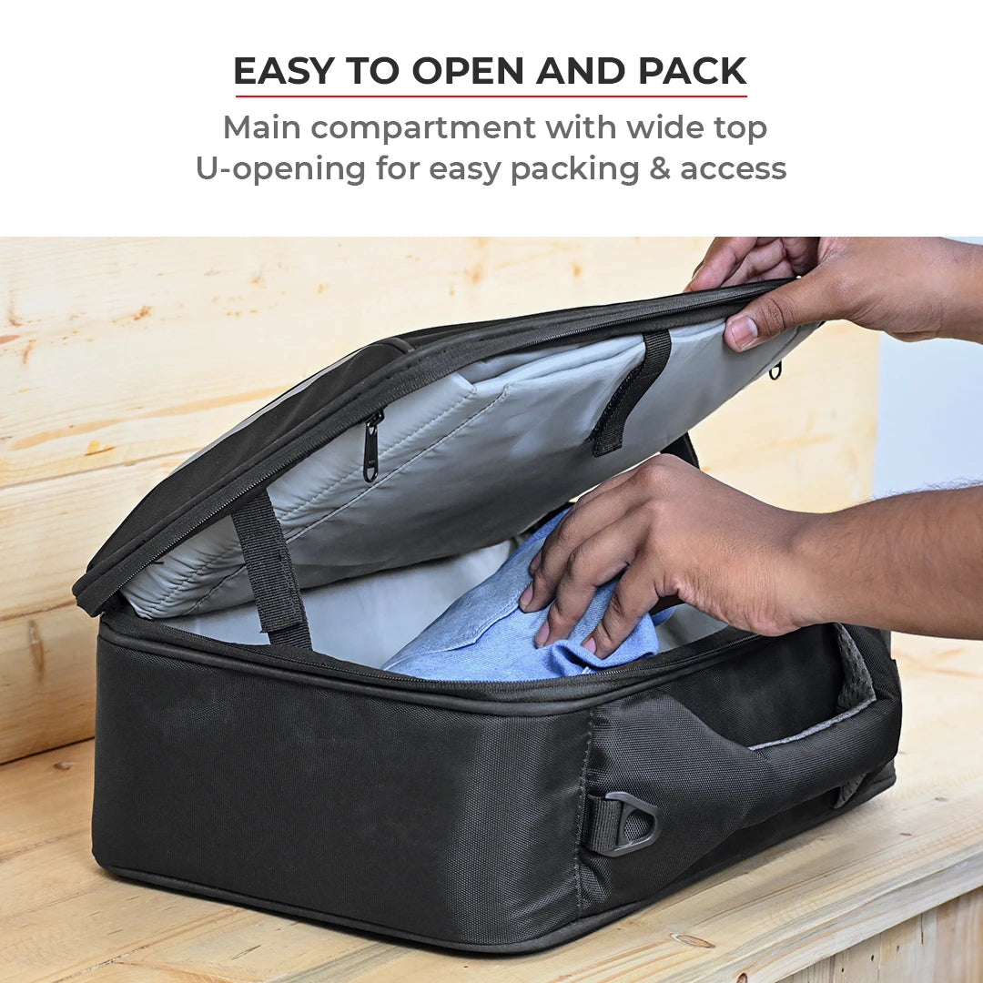 Motorcycle 30L black saddle bag 