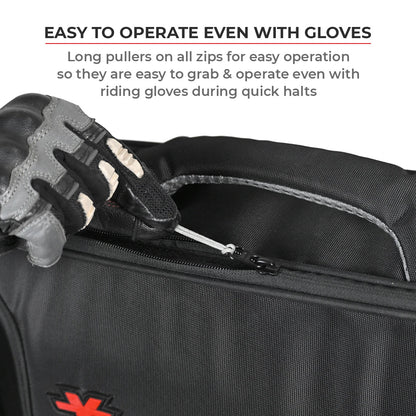 Motorcycle 30L black saddle bag 