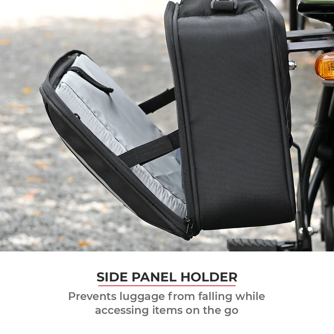 Motorcycle 30L black saddle bag 