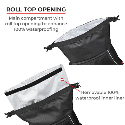 Motorycle waterproof  black trailpack for himalayan 411 2020
