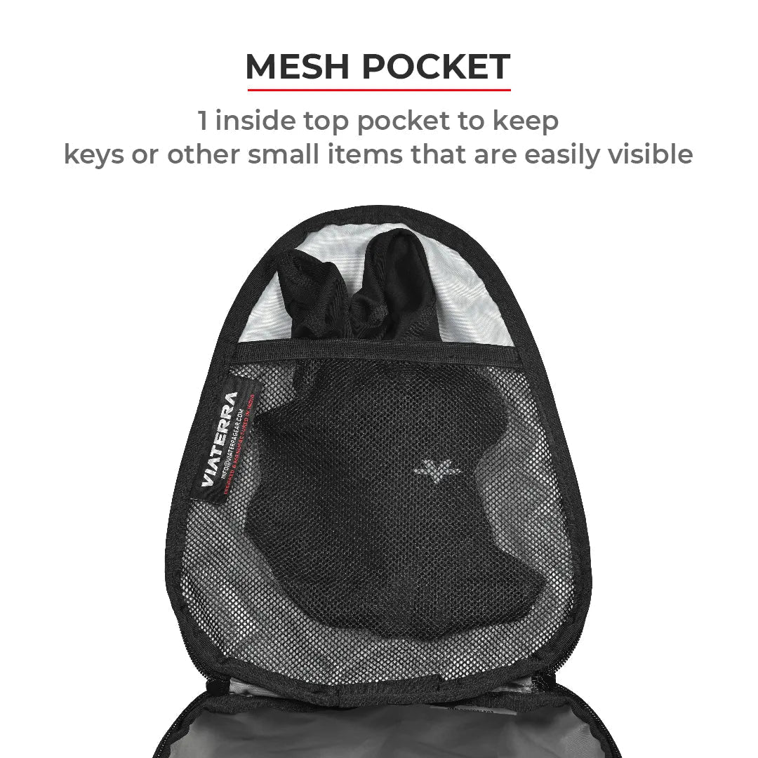 Motorcycle pillion seat and tail bag black expandable waterproof 12L