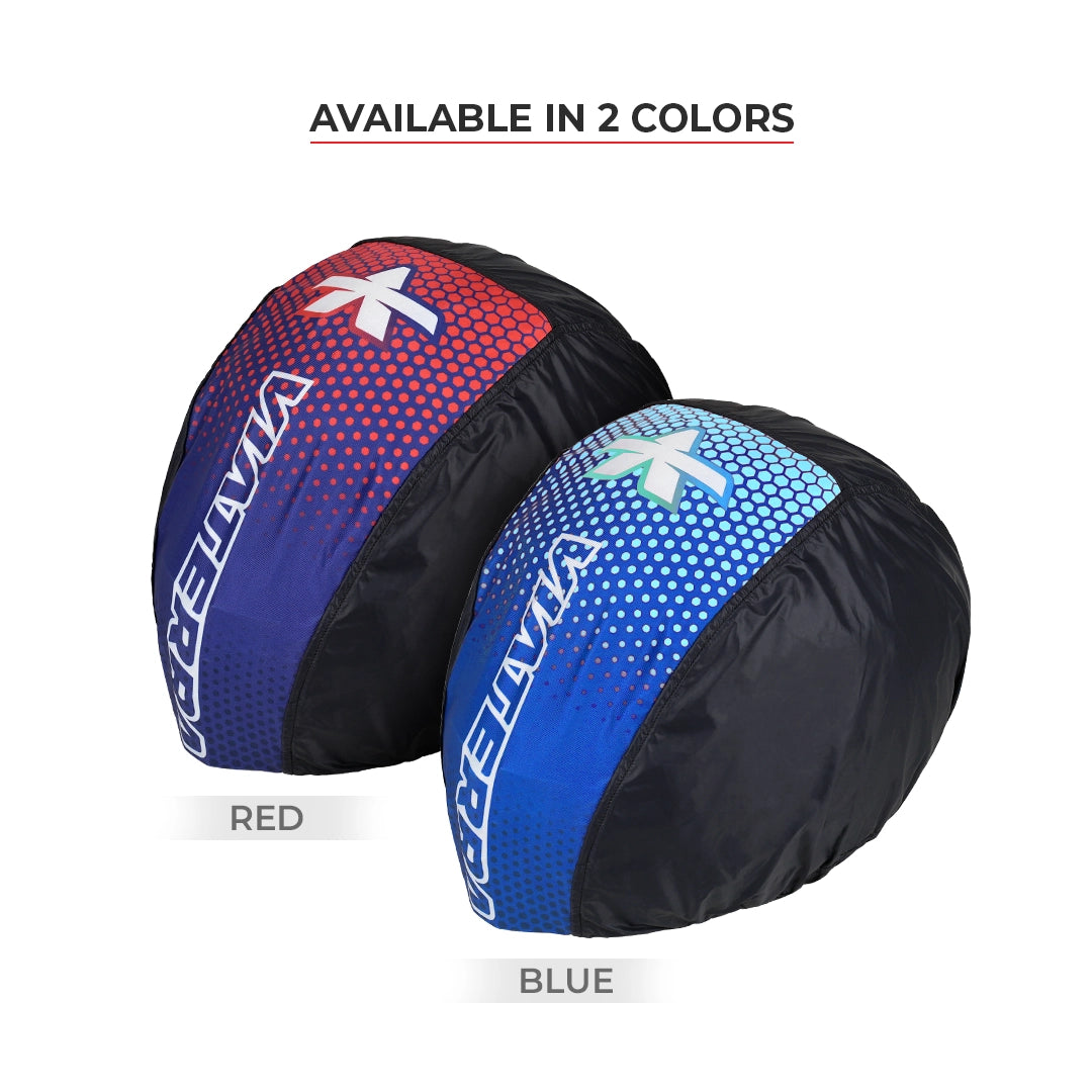 Motorcycle helmet bag red & blue