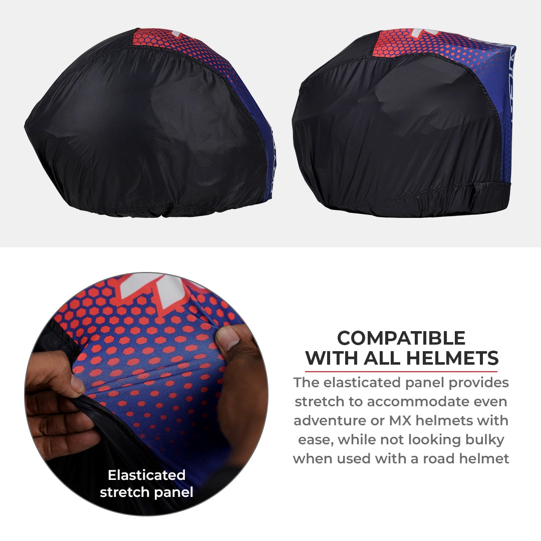 Motorcycle helmet bag red & blue