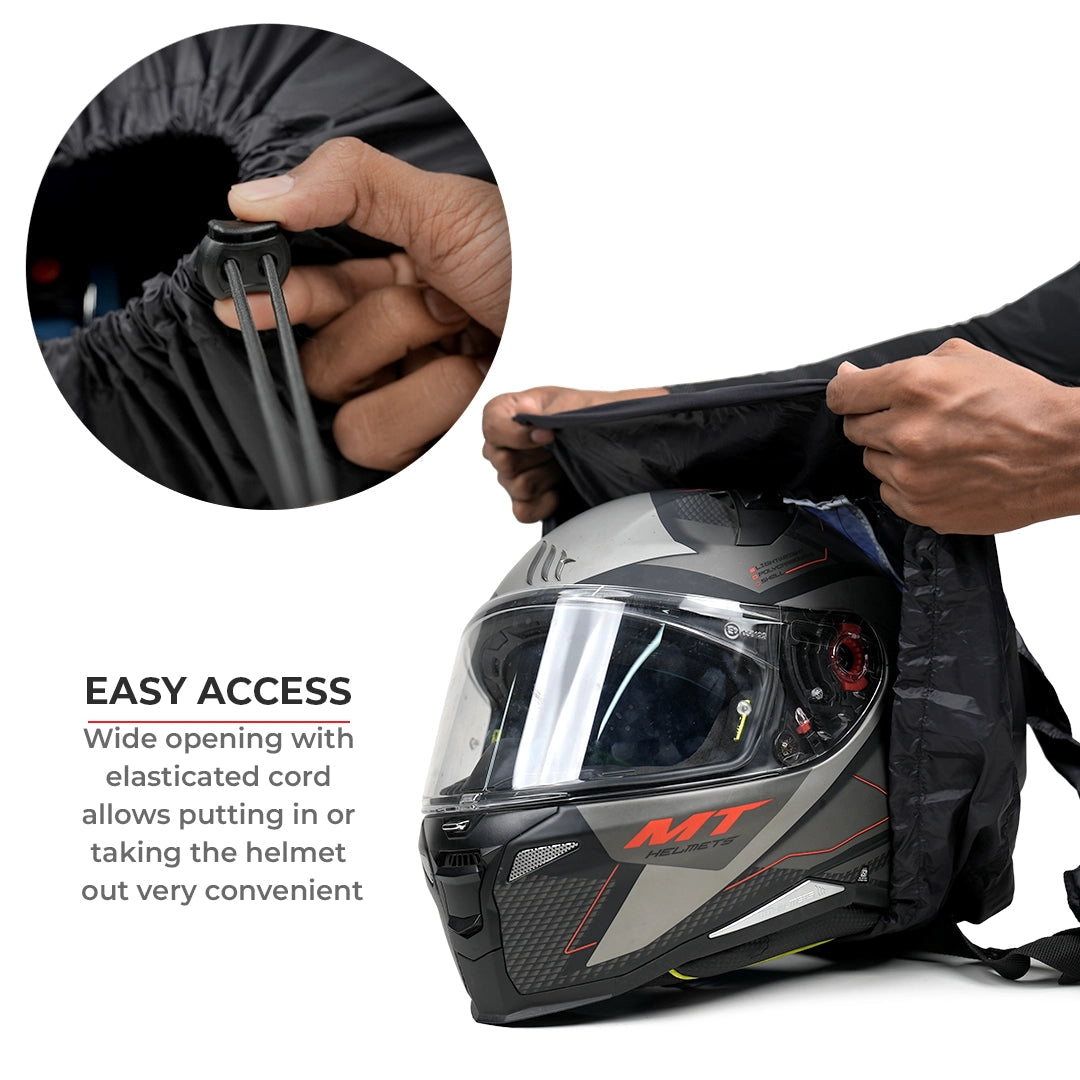 Motorcycle helmet bag red & blue