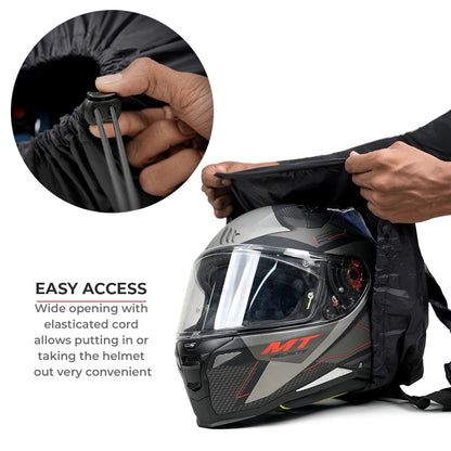Motorcycle helmet bag red & blue